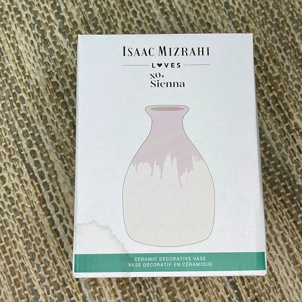Isaac Mizrahi Loves Xo, Sienna Ceramic Decorative Vase